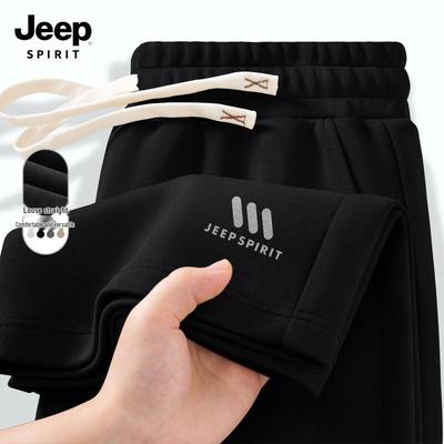 JEEP SPIRIT Herren Casual Straight-Leg Kordelzughose