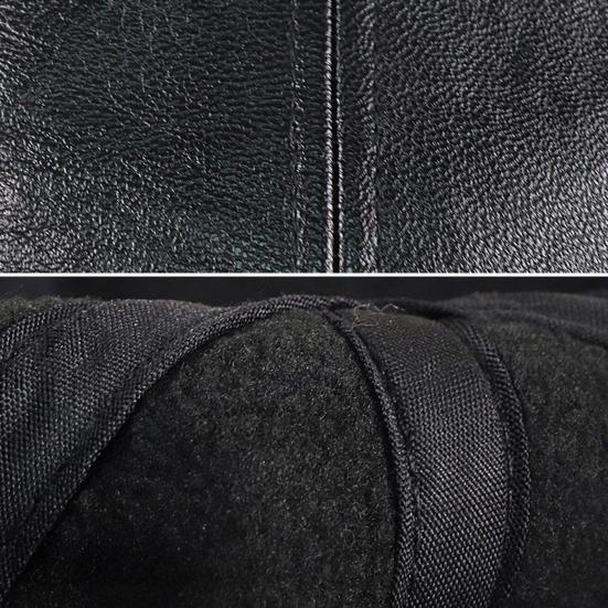 Herbst Winter Baseballkappe Kunstleder Atmungsaktiv Metallösen Color-Blocking Design Vielseitiger Lässiger Stil Baseballkappe