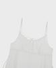 Alkialka Pleated Chiffon Mini Dress (Light Gray)