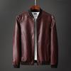 Frühling, Herbst und Winter Lederjacke Herrenjacke Fettete Große Fleece Verdickte Lederjacke