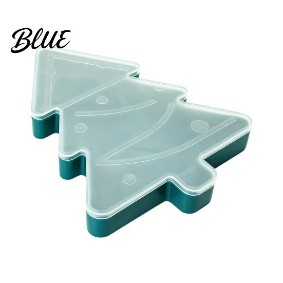 Christmas Gift Box for Cookies Serving Tray with Airtight Lid Decorative PP Food Organizer Living Room Container Moisture Proof Storage Holiday