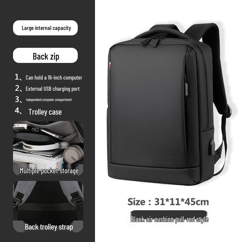 Men s Business Travel Waterproof Backpack