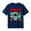 Unisexs Pure Cotton TShirt Game On Level 42 Letter Graphic Short Sleeve Retro Gamer Casual Streetwear Tops