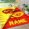 Custom Name Kansas City Chiefs Helmet Carpet Rug Customizable Soft Washable Anti-Slip Home Living Room Sofa Mats Personalized Rug. 0909425