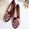 Casual Floral Slip-On Flat Shoes with High Breathability for Effortless Comfort