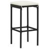 Vidaxl 3-Cz. Black Garden Bar Furniture Set