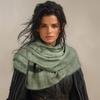 Medieval Scarf Cowl Men with Brooch,Vikinges Cowl Hood Cloak,Renaissances Rogue Hooded Shawl for Halloween Cosplay