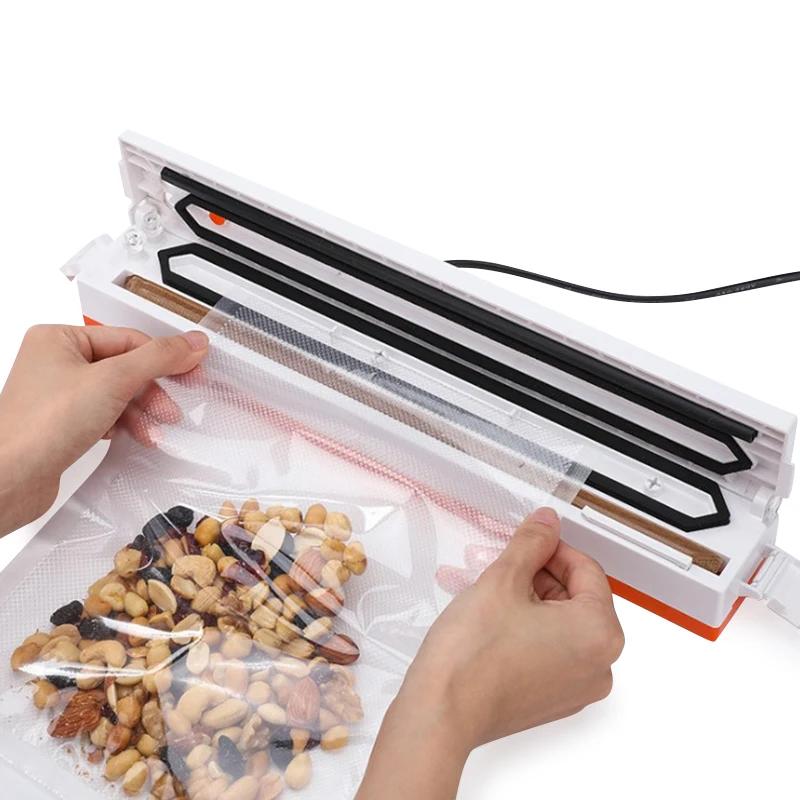 220V Household Food Vacuum Sealer Packaging Machine Film Sealer Vacuum Packer FREE GIFT 10pcs Storage Bags