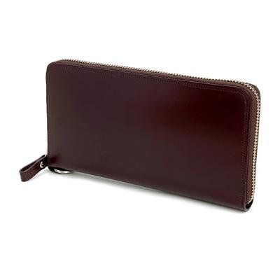 Portfel skórzany PORTER z okrągłym zamkiem błyskawicznym, długi, brązowy (Porter) Męskie 037-02978 2.