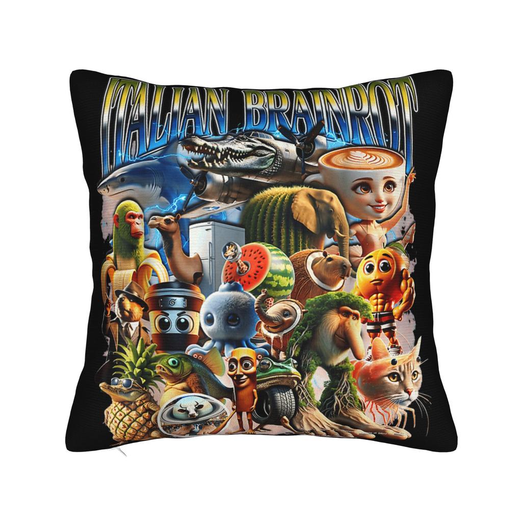 Frigo Camelo Italian Brainrot Anomaly Pillowcase Printed Cushion Cover Decoration  Throw Pillow Case Cover Home Zipper 40*40cm