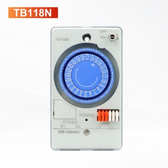 TB118N Mechanical Timer Switch 24 Hour Time Control Switch 220-240VAC Street Light Billboard Water Heater 300H Backup3