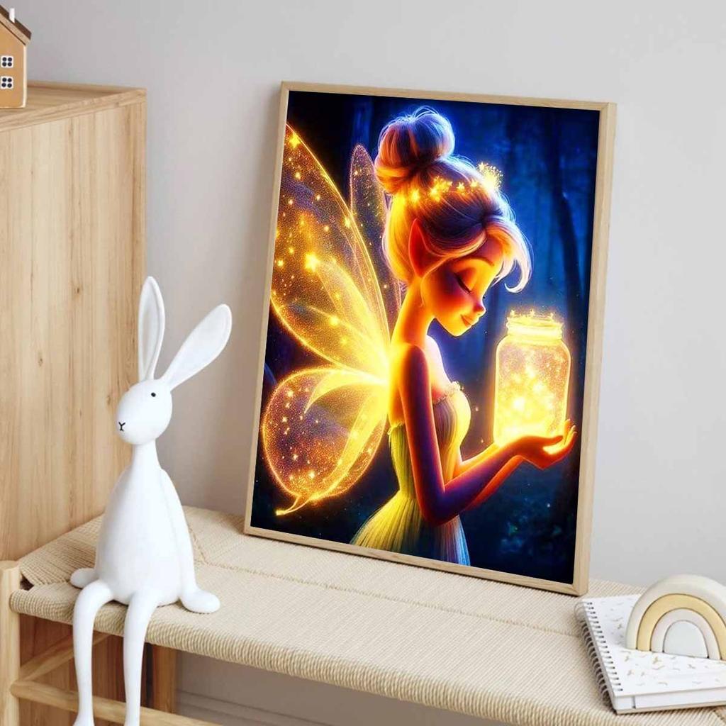 Full Round Diamond Painting Flower Fairy Art Rhinestone Picture Mosaic DIY 5D Cross Stitch Embroidery Home Decoration