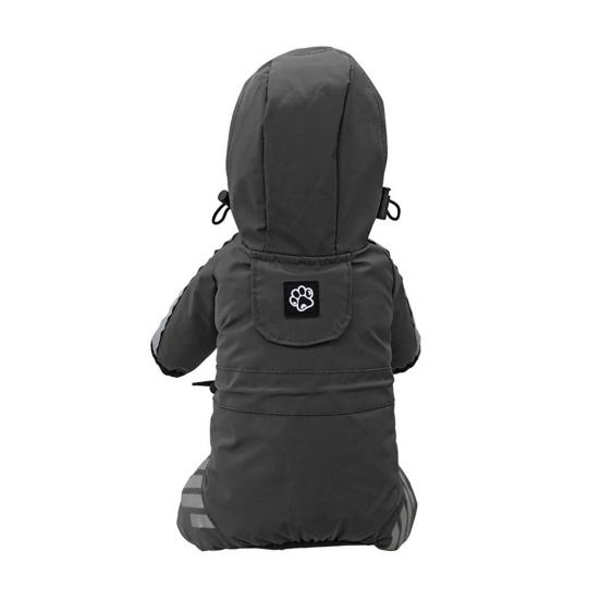 Dog Raincoat Waterproof Rain Coat with Leash Hole Dog Rain Jacket with Hood And Reflective Strips for Small Medium Dogs Puppies