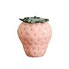 Modern Strawberry Ceramic Tea Caddy Special-shaped Abstract Decoration Jar Moisture-proof Sealed Jar Crafts Gift Home Decoration