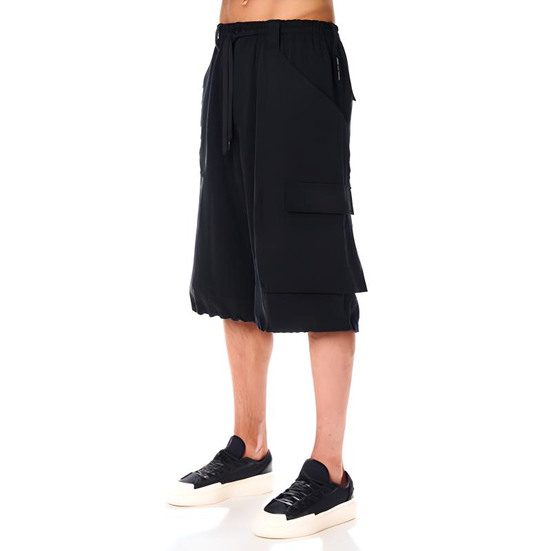 Y-3 Solid Color Casual Five-Point Shorts Men Shorts Black H63079