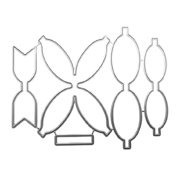 Вырубные штампы для бантов на волосы, штампы для тиснения, трафарет для изготовления бантов на волосы, заколок для волос 1