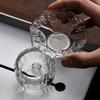 Thickened Glass Tea Cup Tea Set Accessories Tea Filter Creative Water Separation Transparent and Heat-resistant Filter 2025 New