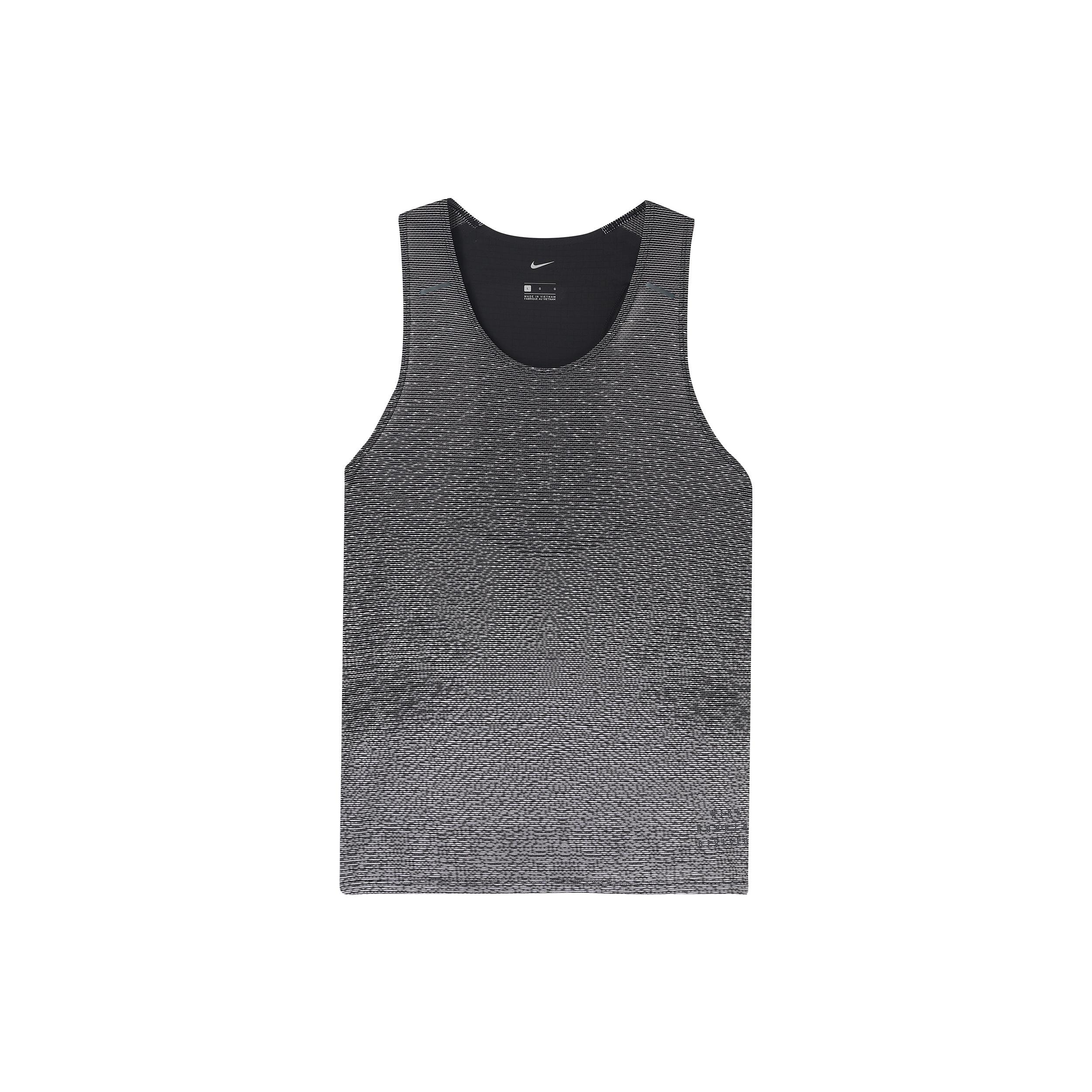 Nike Running Run Division Pinnacle Tank Grey Black Men s DA1297-010 M