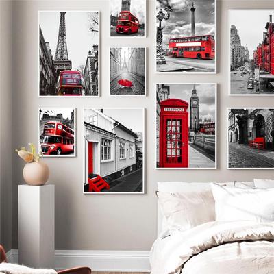 New Nordic City Landscape Fashion Canvas Painting World Famous City Street View Poster Office Living Room Home Decoration Mural No Frame