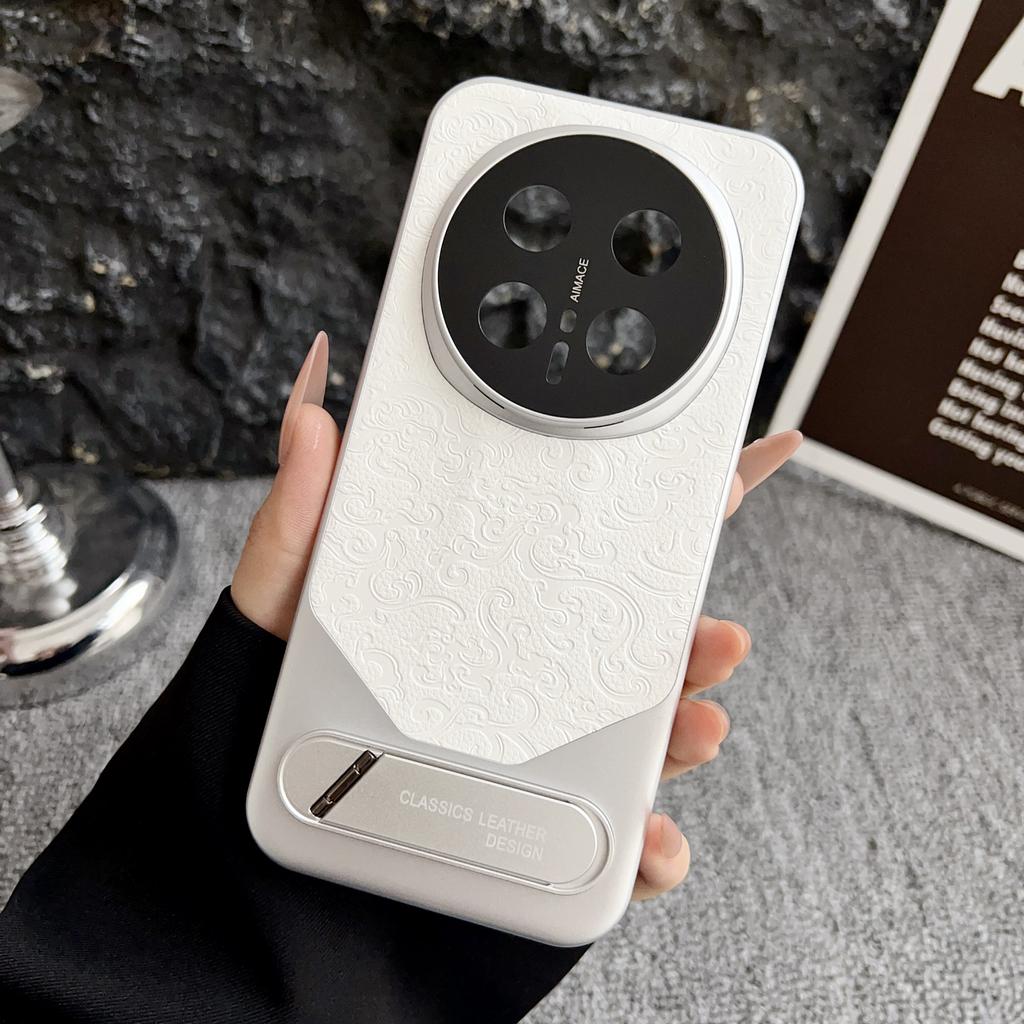 Case For Honor Magic 8 Pro 7 Lite 6 6Pro X9D X9 C 5G Stamp Leather Electroplating PC With Bracket Cover With Camera Protection