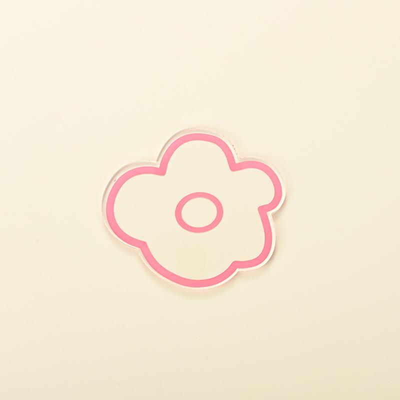 

Простые акриловые подставки под чашки Ins, ветрозащитные подставки, изолированные, высокотемпературные, милые подставки с неровными цветами, настольный декор, украшения as shows&Flower