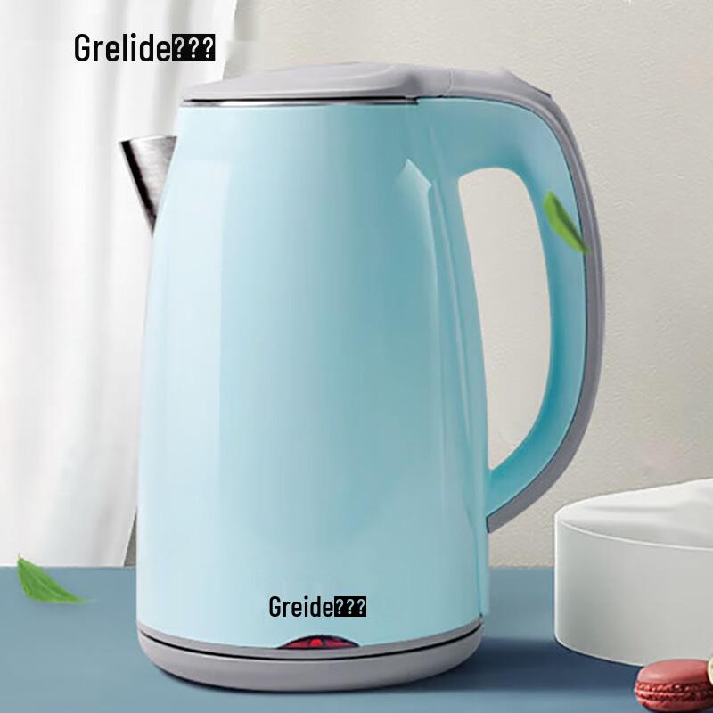 Grelide D1017A 1.7L Electric Kettle CN plug (adapter included)