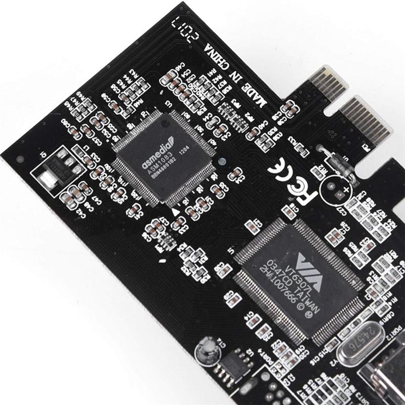 PCI-E Express Card, 1394A IEEE 1394B Controller Card Cable, High Speed Data Transfer, Video Editing, Audio Recording Durable