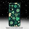 Lucky Four Leaf Clover Phone Case For Samsung S25,S24 Ultra,S20,S30 plus,S22 plus,S23,S30 Ultra 5G Silicone Black Shell