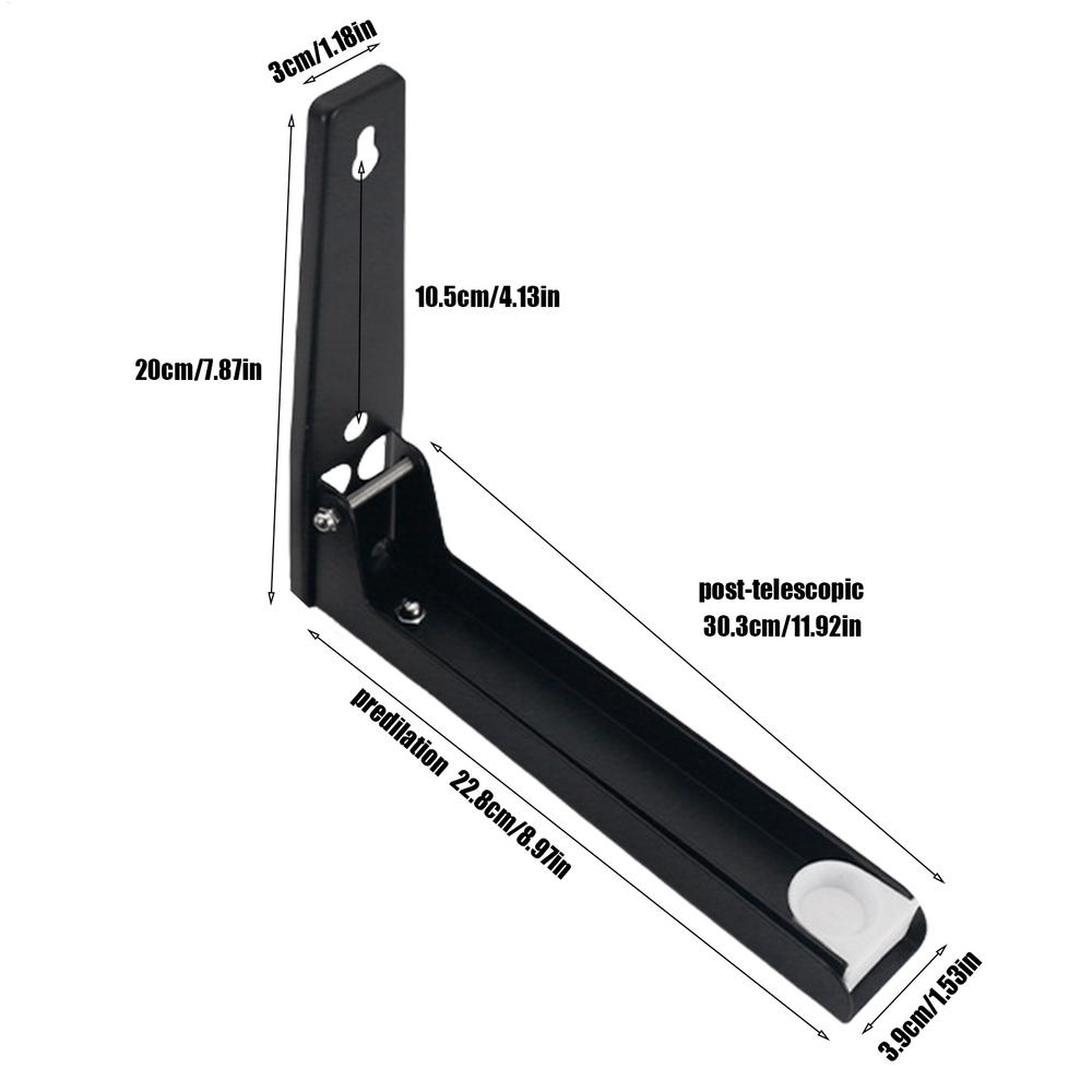 Expandable Microwave Oven Shelf Stainless Steel Foldable Stretch Oven Bracket Holder Adjustable Foldable Microwave Oven Wall