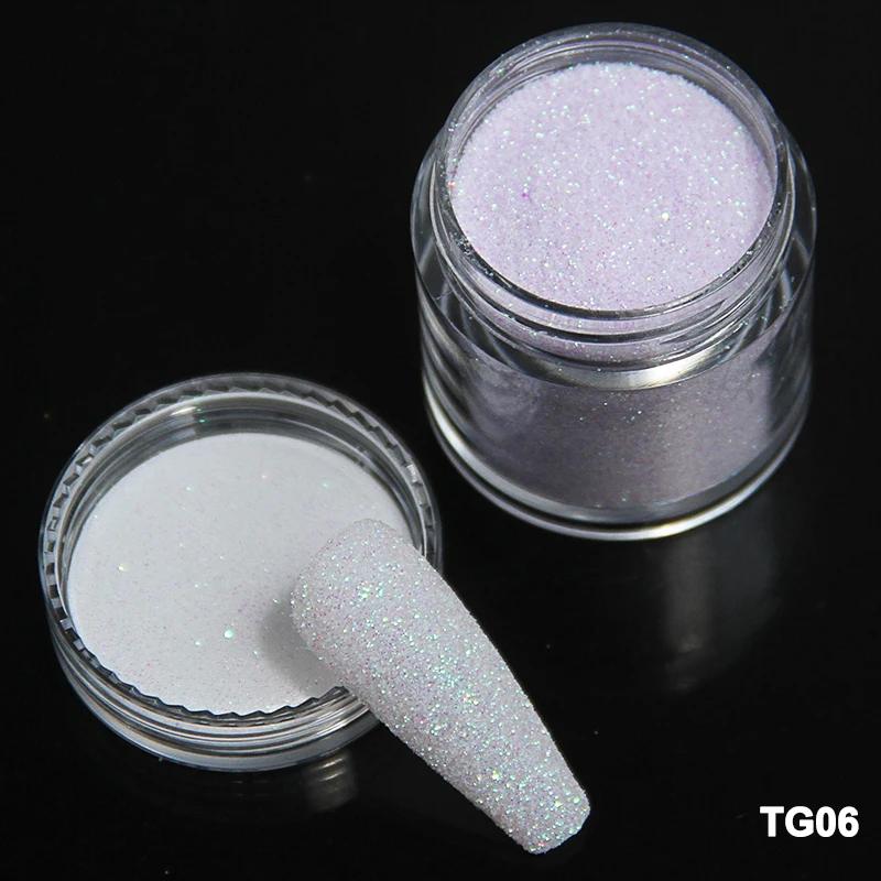 3,5g Paillettes Iridescentes Sucre pour Ongles Coloré Candy Coat Poudre Pigment Pour Manucure Effet Sucre Poussière Brillante Décorations Nail Art