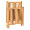 vidaXL Sonnenliege Massivholz Teak