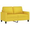 Vidaxl 2-Piece Lounge Set, Fabric Upholstered, Light Yellow