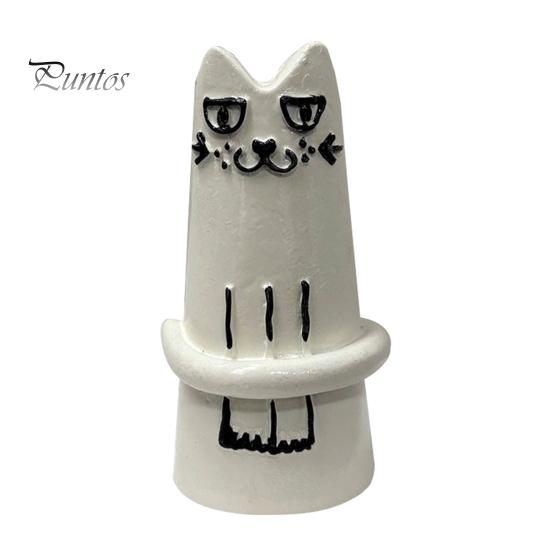 Small Fresh Cut Flower Vase Creative Cat Shaped Vase, Minimalist Cartoon Kitten Tabletop Planter for Dried Gifts Lovers Flowers, Mini Narrow