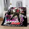 Anime JoJo Bizarre Adventure Flannel Blankets Print Child Adult Throws Blanket Sofa Travel Teen Student Blanket