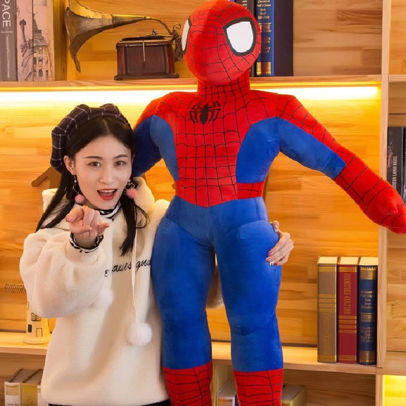 New Spiderman Plush Toy Adorable Cartoon Style Cuddly Doll For Kids And Collectors**