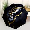 1pc Butterfly Wings Automatic Open/close Folding Compact Umbrella, 8-Rib Sturdy Canopy, Lightweight Portable, Everyday Use, Gift,135
