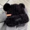 Korean Style Fluffy Beanie Hat Windproof Ear Protector Hat Fashion Plush Pullover Hats  Girls
