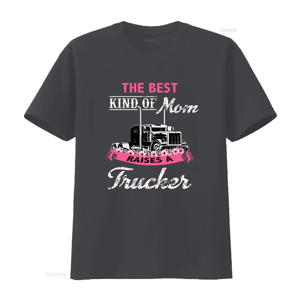 The Best Kind Of Mom Raises A Trucker Vintage T Shirt Mothers Day Mothers Truck Driver vintage Washed Stretched Slightly