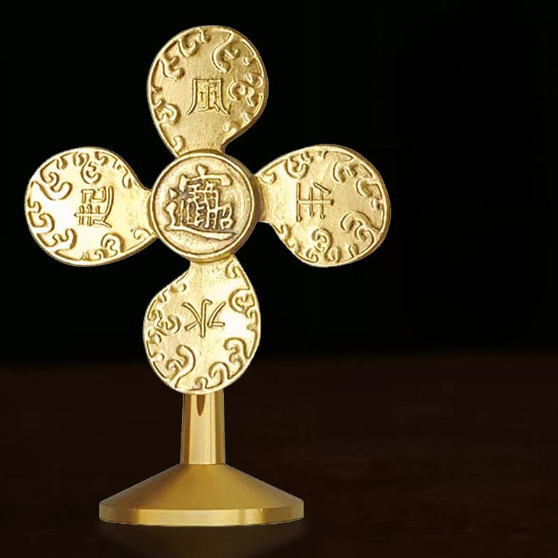 

Украшения из латуни ветряная мельница, небольшие бронзовые предметы на рабочем столе в офисе, ветер и вода, богатство катится, удача поворачивается, небольшие украшения 1pc