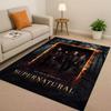 3D Supernatural Sam Dean Winchester TV Living Room Non-Slip Area Rug Soft Carpet for Bedroom Playroom Sofa,Home Decor Doormat