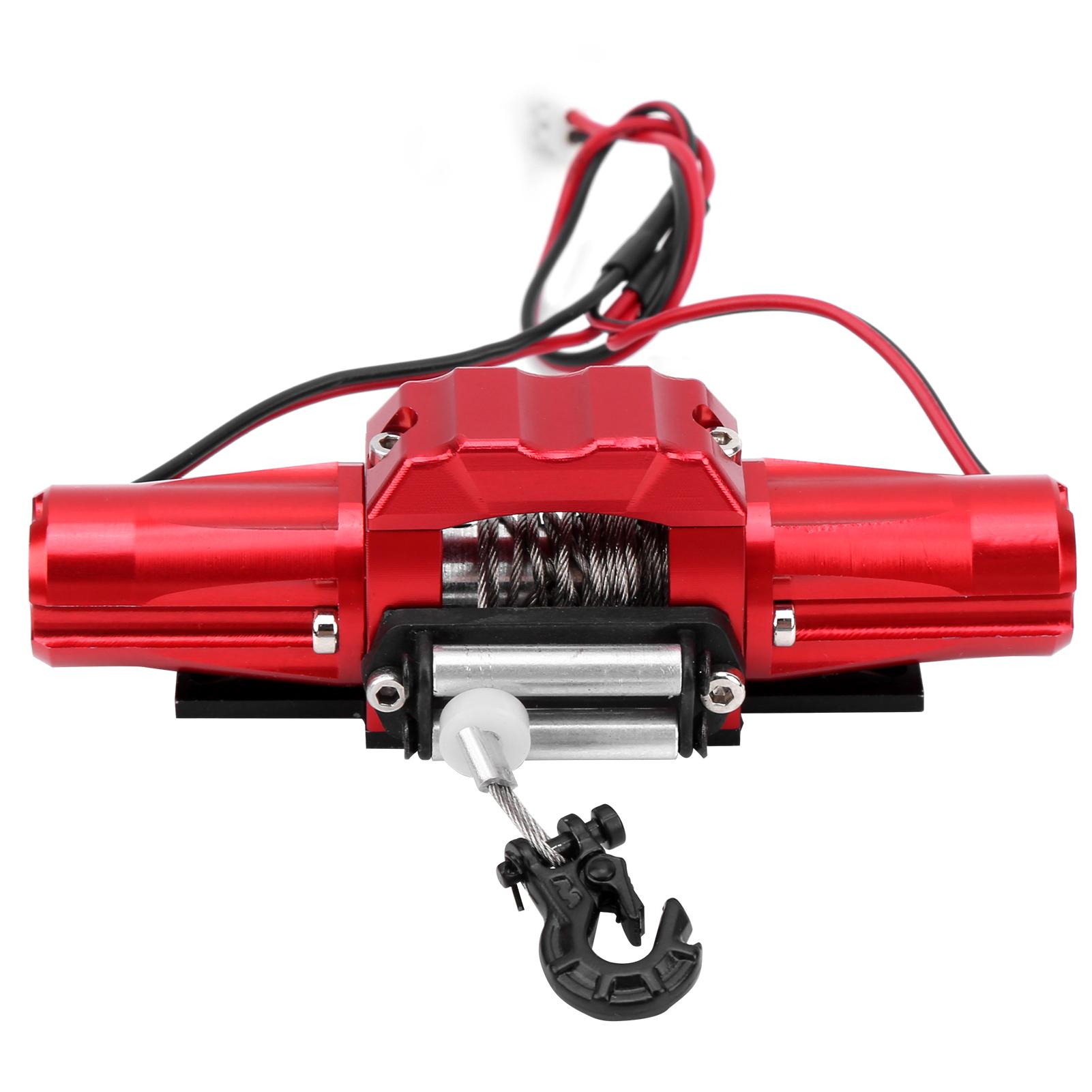 

Лебідка з алюмінієвого сплаву з подвійним двигуном універсальна для SCX10/TRX4 1/10 RC автомобіля 81x27мм