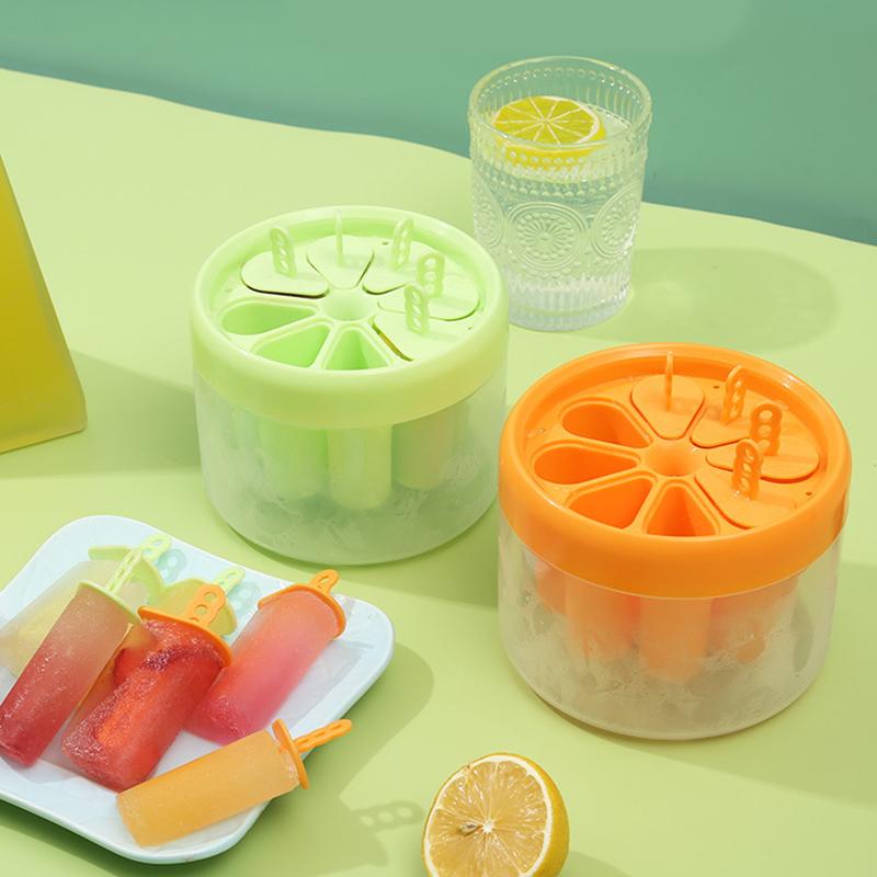 8 Holes Easy Release Ice Molds, Diy Popsicle Maker With Quick Freezing Technology For Home Ice Bars, Homemade Ice Cream Mold