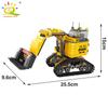 Non-Toxic 535Pcs 6In1 Engineering Truck Building Blocks City Construction Bulldozer Crane Car Bricks Set For Children Toys Kids