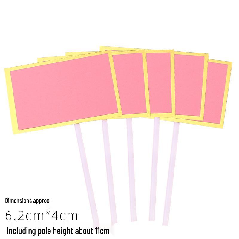 50-Piece Blank Insert Cards for Cake Decorations and Celebrations