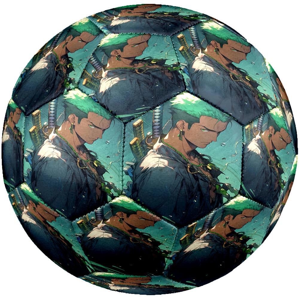 Roronoa Zoro Theme Size 5 Soccer Ball, Suitable for Both Indoor and Outdoor Matches, a Gift Suitable for Everyone.
