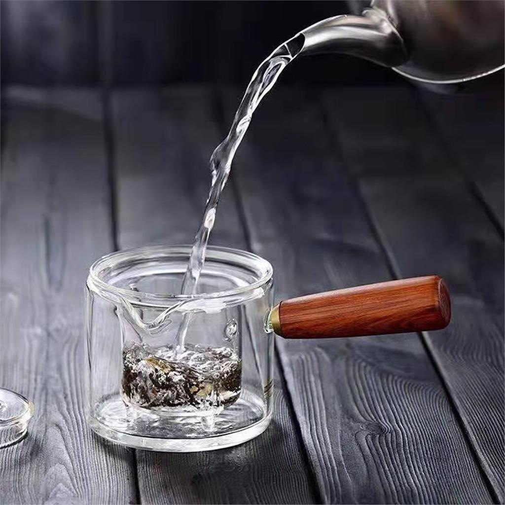 2026 New Clear Glass Teapot Kettle 500ml Stove Top Safe with Lid with Loose Leaf Tea