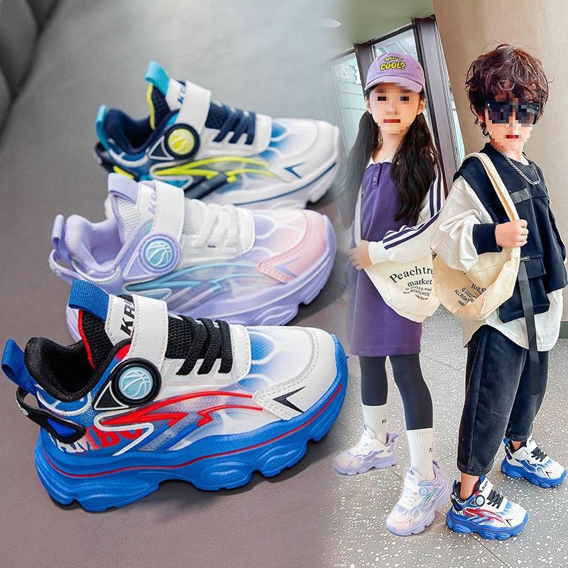 Big children's sports shoes new spring and autumn dad shoes in the trend Korean version 2025 running shoes soft sole boys fashion
