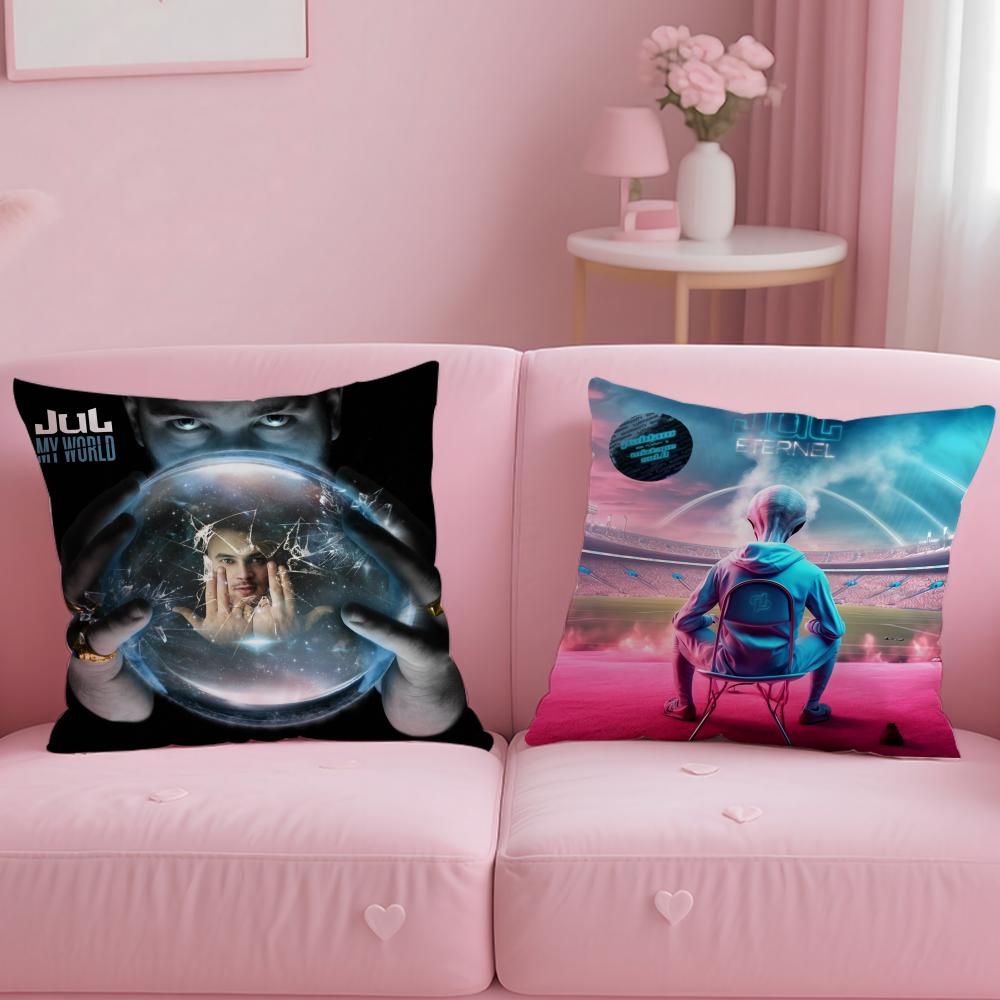 Fashion Jul The Machine Pillow Case Short Plush Double-Sided Printing Home Machine Washable In Warm Winter Cushion Cover