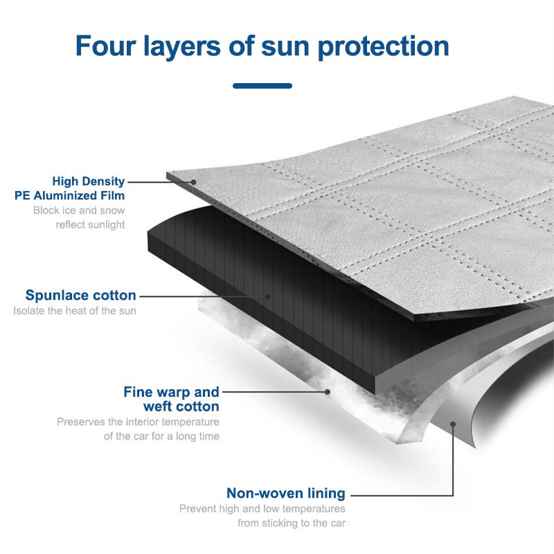 SEAMETAL лобовое стекло автомобиля зимние чехлы для защиты от снега и льда защита — фото 3