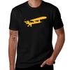 Piper J3 Cub Tshirt Sports Casual Short Sleeve Cotton Tee